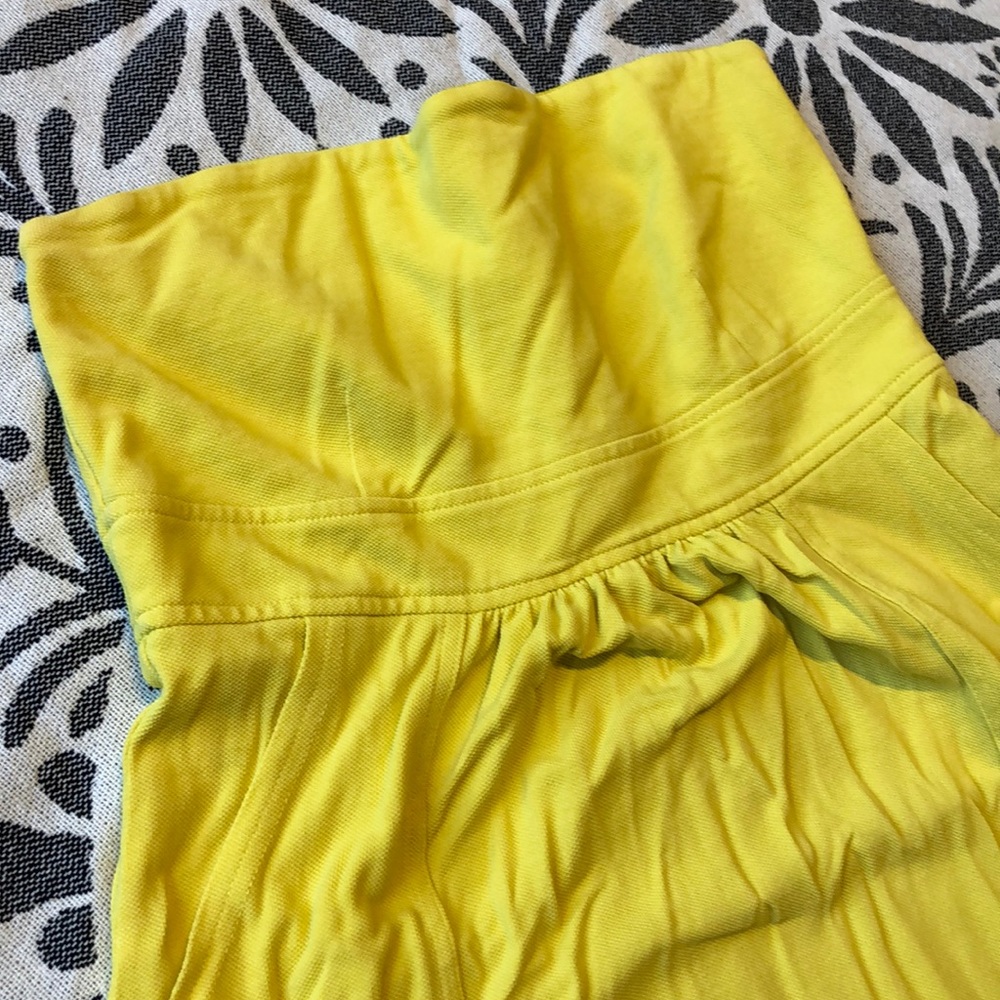 Yellow Strapless J.Crew Dress, Sz 2